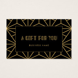 Retro-Geschenkgutschein für Vintage Kunst Deko