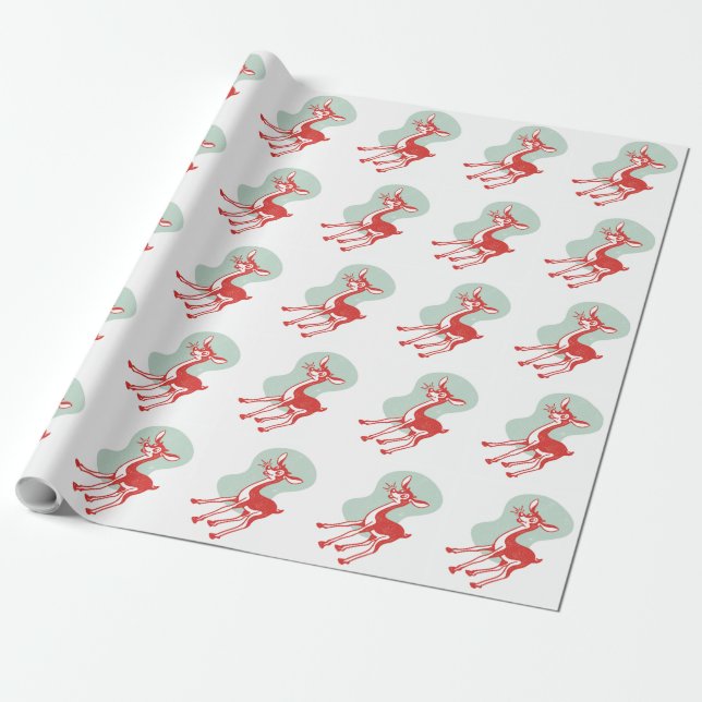 Retro Geschenkpapier (Ungerollt)