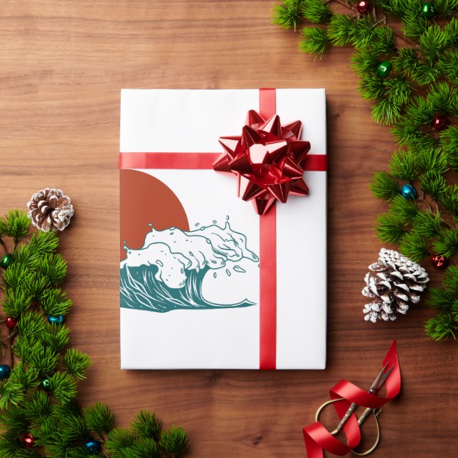 Retro-Geschenkpapier Geschenkpapier (Feiertagsgeschenk)