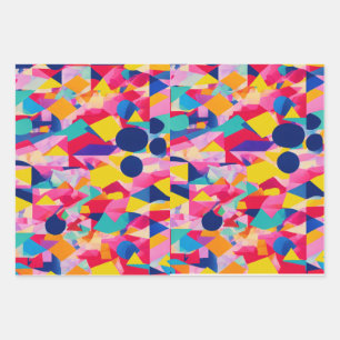 Retro Geschenkpapier Set