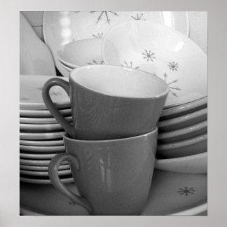 RETRO-GESCHIRR IV POSTER