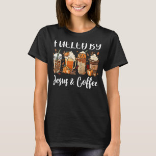 Retro gespeist von Pumpkin Gewürz & Jesus Coffee P T-Shirt
