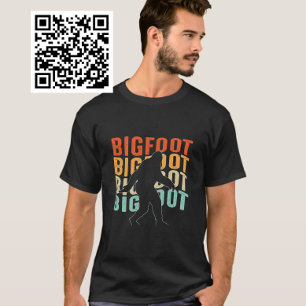 Retro-Gestapelte Bigfoot T-Shirt