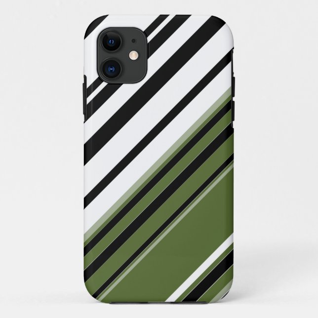 Retro gestreift Abstrakt Art. 3 Case-Mate iPhone Hülle (Rückseite)
