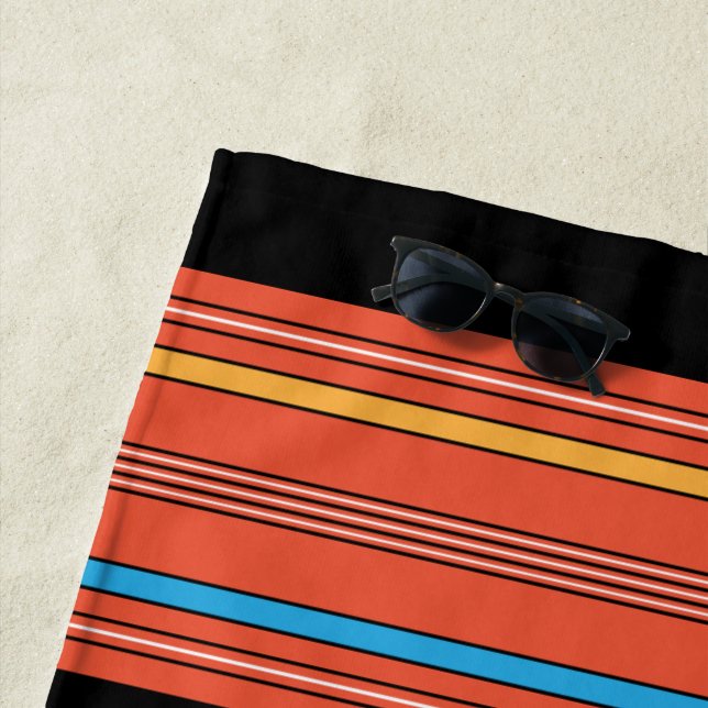 Retro gestreift strandtuch (Beispiel)