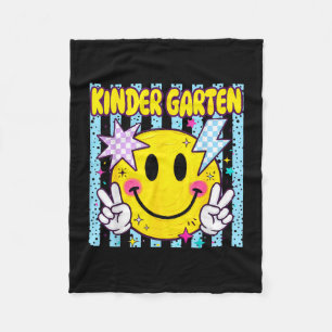 Retro gestreift zurück zur Schule Kindergarten lus Fleecedecke
