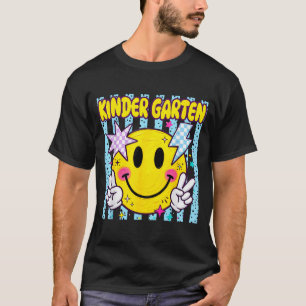 Retro gestreift zurück zur Schule Kindergarten lus T-Shirt