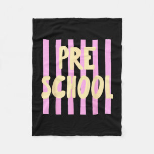 Retro gestreifte Vorschule zurück zur Schule Vorsc Fleecedecke