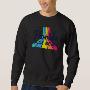 Retro gestreifter Kakaostrand Fl Vintag Lines Kaka Sweatshirt