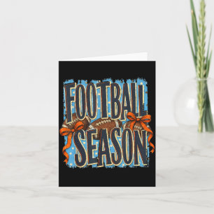 Retro gestreifter lustiger Herbst-Spieltag Footbal Karte