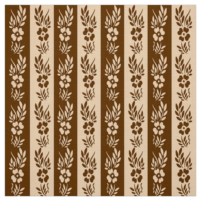 Retro gestreiftes mit Blumenmuster Stoff (Muster)