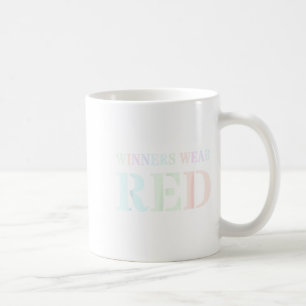 Retro-Gewinner tragen roten Geist Woche Kriegsspie Kaffeetasse