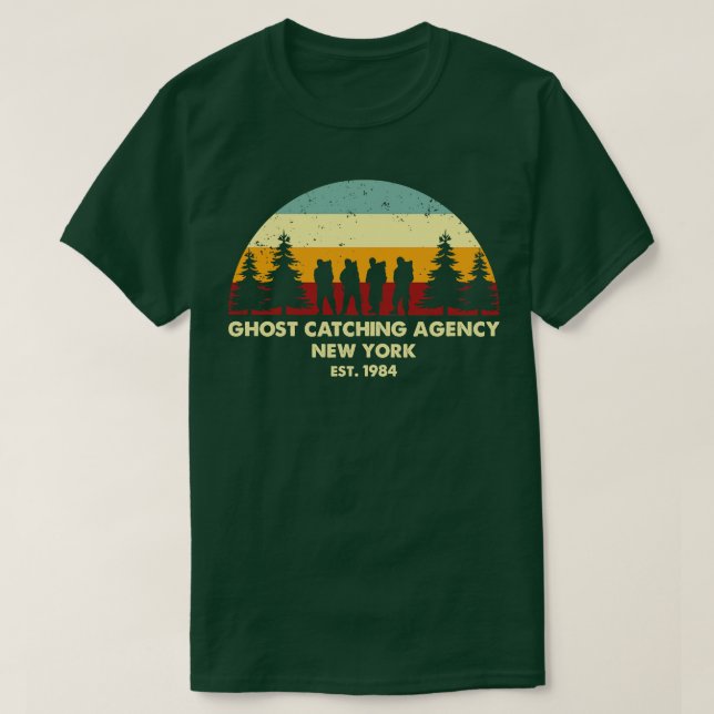 Retro Ghost Catching Agency T-Shirt (Design vorne)