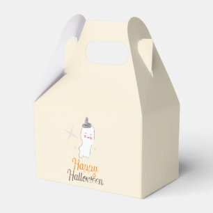 Retro Ghost Doodle Halloween Design Geschenkschachtel