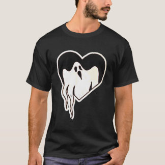 Retro Ghost Heart Halloween T-Shirt