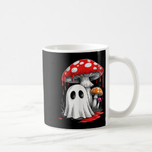 Retro Ghost Mushroom Halloween Vibes Niedlich Groo Kaffeetasse