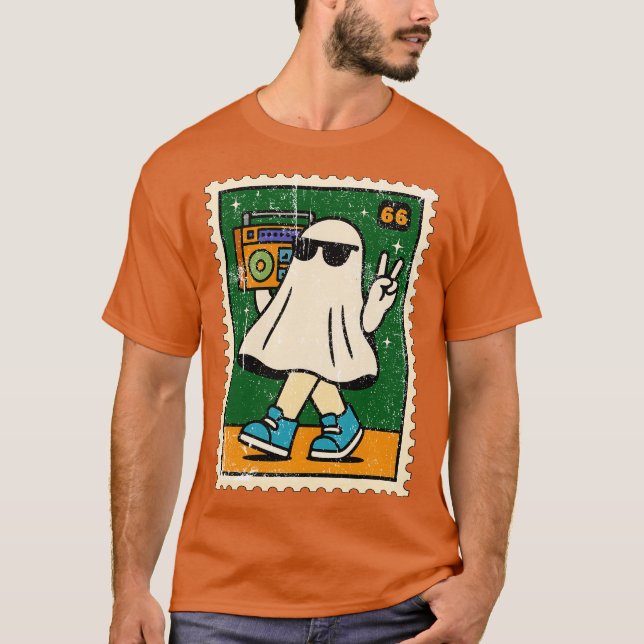 Retro Ghost T-Shirt (Vorderseite)