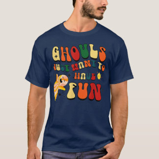 Retro Ghouls Wollte einfach, Spaß Halloween Boo G T-Shirt