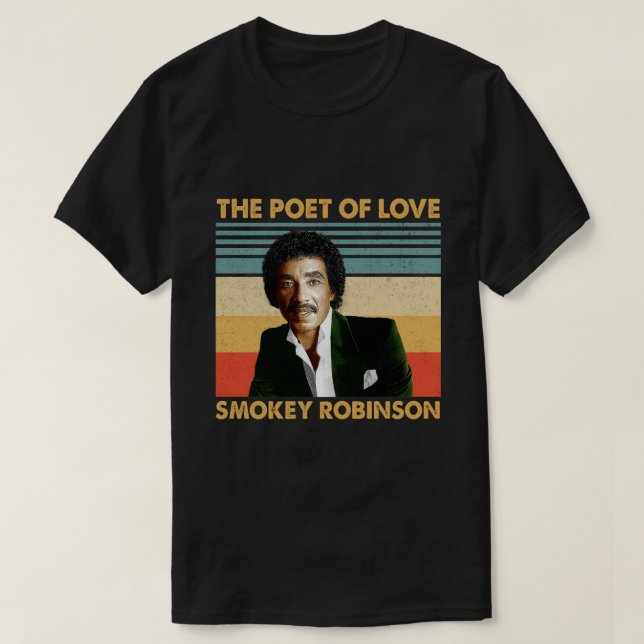 Retro gibt Smokey Robinson - Der Dichter der Liebe T-Shirt (Design vorne)