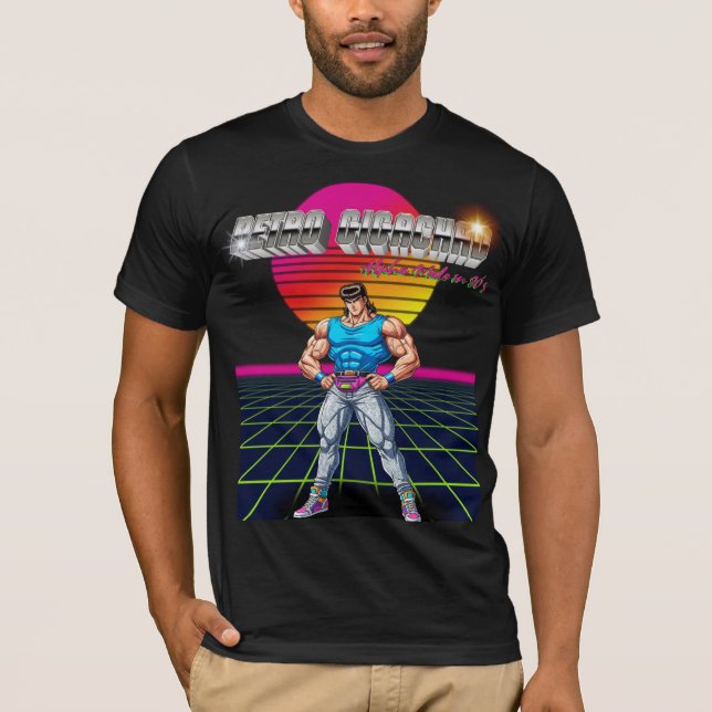Retro Gigachad  T-Shirt (Vorderseite)