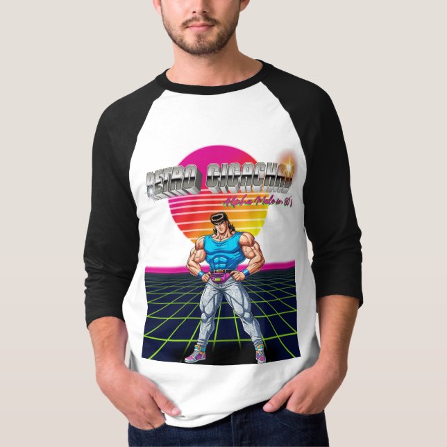 Retro Gigachad  T-Shirt (Vorderseite)