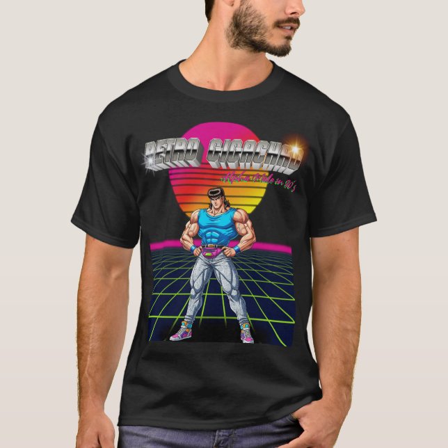 Retro Gigachad  T-Shirt (Vorderseite)