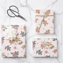 Retro Gingerbrot Cookies und Tee Weihnachten