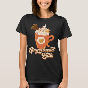 Retro Gingerbrot Latte Coffee T-Shirt