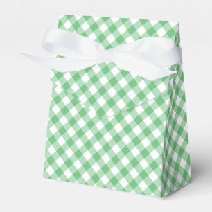 Retro-Gingham Sommergrün Geschenkschachtel