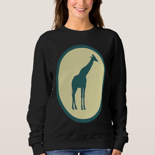 Retro Giraffe Vintage Wild Animal Sweatshirt (Vorderseite)
