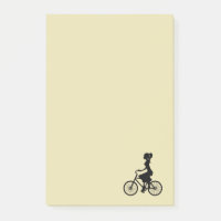 Retro Girl Cyclist Silhouette