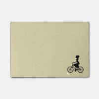 Retro Girl Cyclist Silhouette