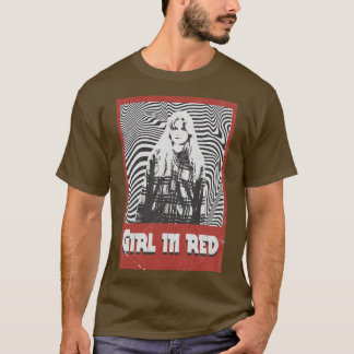 Retro Girl in rot T-Shirt
