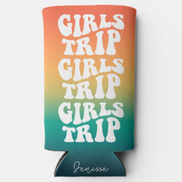 Retro Girls Trip Beste Freunde individuell Selters Dosenkühler