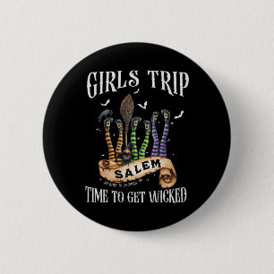 Retro Girls Trip Salem Time zu Salem 1692 Hall Button