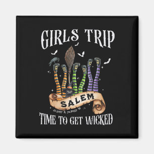 Retro Girls Trip Salem Time zu Salem 1692 Hall Magnet