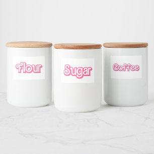 Retro Girly-Kaffee Lebensmitteletikett