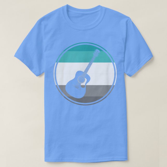 Retro-Gitarre für Musiker Männer Frauen Lehrermusi T-Shirt (Design vorne)