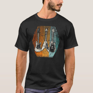 Retro Gitarre Gitarre Gitarrist Vintage Gitarr T-Shirt