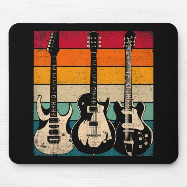 Retro-Gitarre  Mousepad (Vorne)