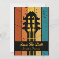 Retro Gitarre Vintage Gitarre Save the Date