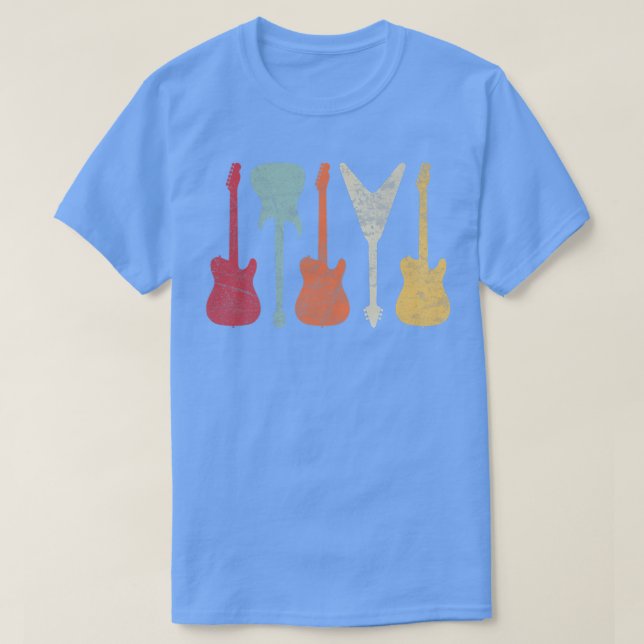 Retro-Gitarren1027 T-Shirt (Design vorne)