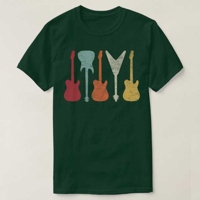 Retro-Gitarren1028 T-Shirt (Design vorne)