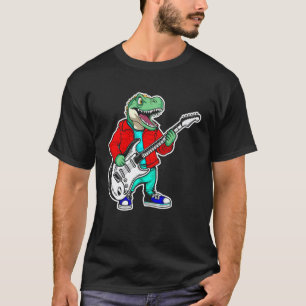 Retro-Gitarren-Rockmusik des süßen Krokodils 1 T-Shirt