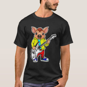 Retro-Gitarren-Rockmusik von süßen Tieren T-Shirt
