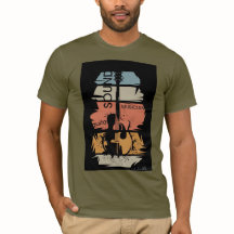 Retro-Gitarren-Sound-Musiker-T-Shirt
