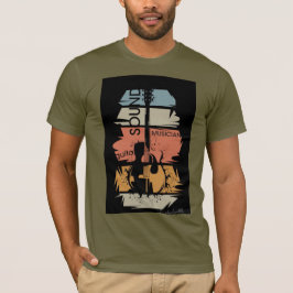 Retro-Gitarren-Sound-Musiker-T-Shirt  T-Shirt