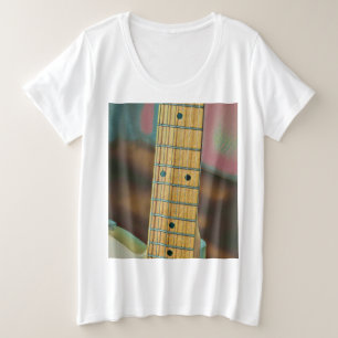 Retro-Gitarrengeschenk Große Größe T-Shirt