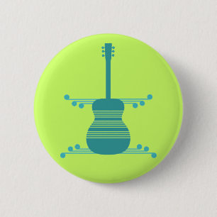 Retro-Gitarrenschaltfläche, Aquamarin Button