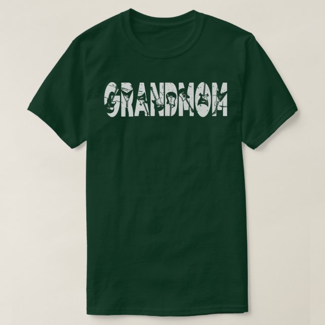 Retro Gitarrist Mutter Großmutter Gitarre Mutter's T-Shirt (Design vorne)